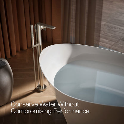KOHLER K-T73087-4 Composed Floor-mount bath filler trim with handshower