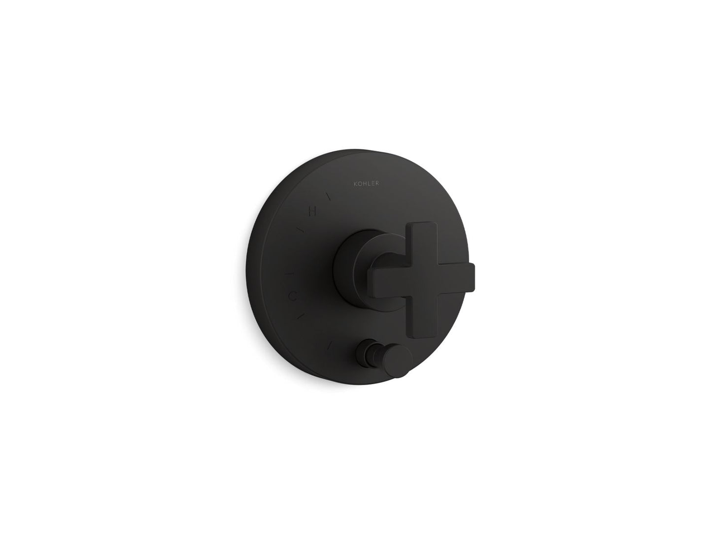 KOHLER Composed Rite-Temp valve trim with push-button diverter and cross handle