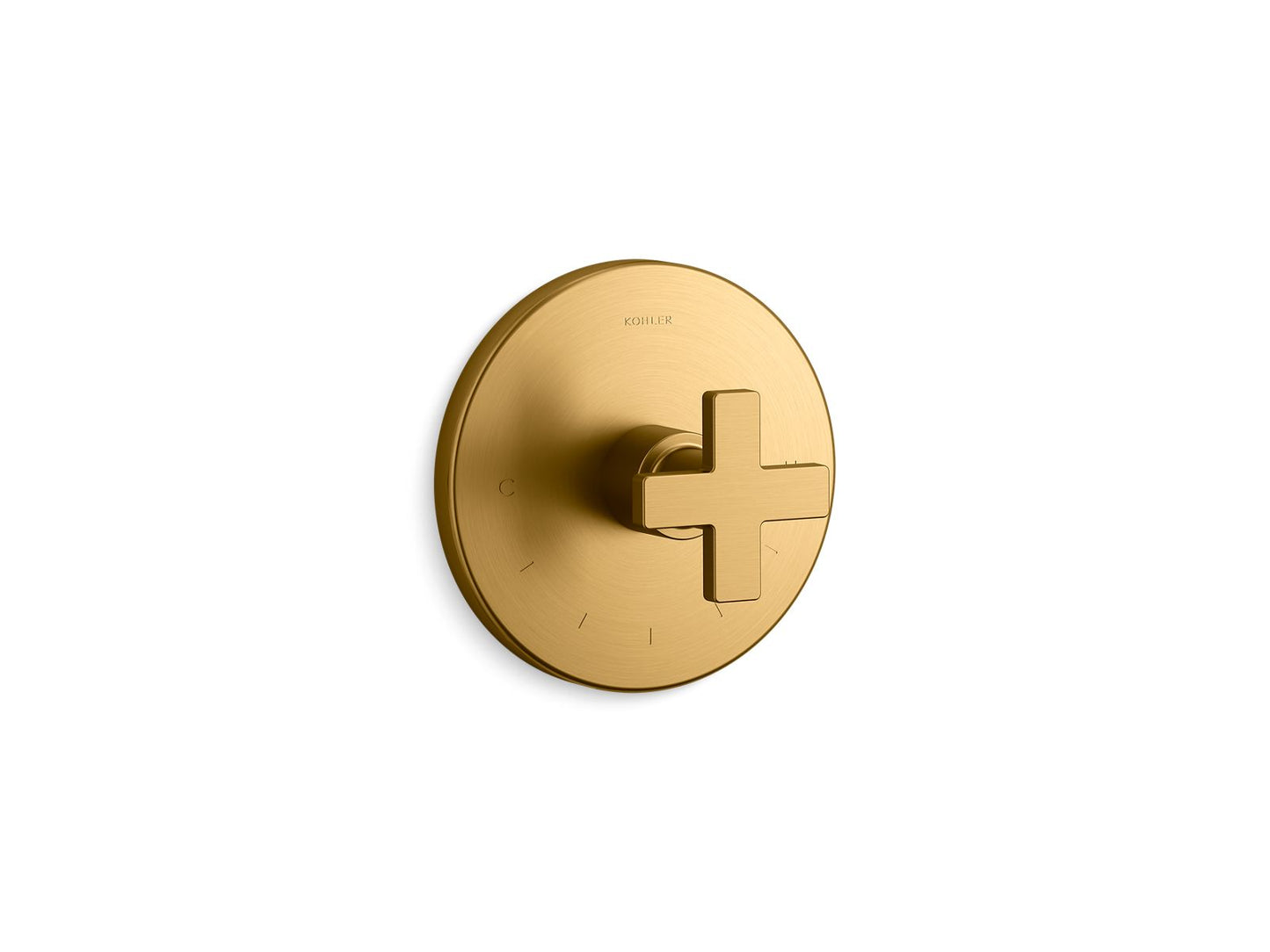KOHLER Composed MasterShower temperature control valve trim with cross handle