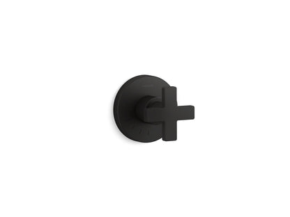 KOHLER K-T73135-3 Composed MasterShower Volume Control Valve Trim with Cross Handle, matte black