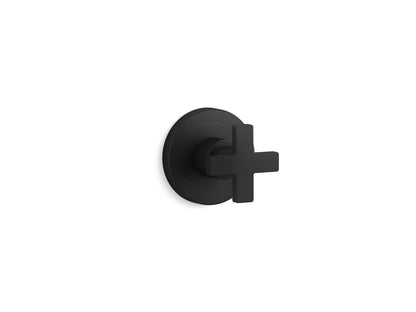 KOHLER K-T73140-3 Composed MasterShower Transfer Valve Trim with Cross Handle, matte black