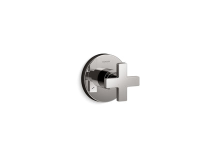 KOHLER K-T73140-3 Composed MasterShower Transfer Valve Trim with Cross Handle, vibrant titanium