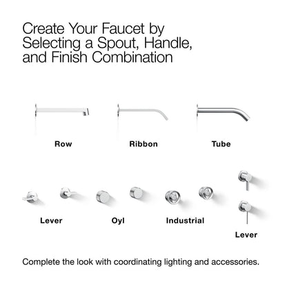 KOHLER Components Wall-mount bathroom sink faucet Lever handle trim
