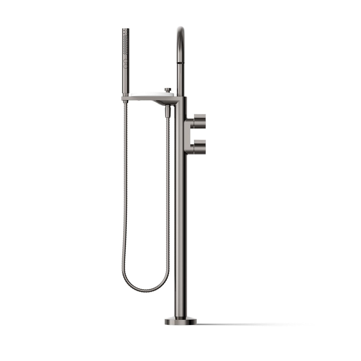 KOHLER K-T77984-4 Components Floor-mount bath filler trim with lever handles and handshower