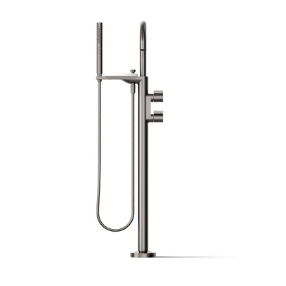 KOHLER K-T77984-4 Components Floor-mount bath filler trim with lever handles and handshower