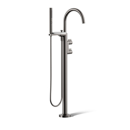 KOHLER K-T77984-4 Components Floor-mount bath filler trim with lever handles and handshower