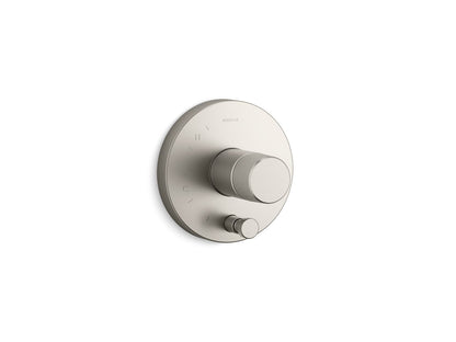 KOHLER K-T78016-8 Components Rite-Temp valve trim with Oyl handle and diverter, vibrant brushed nickel
