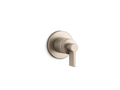 KOHLER K-T78025-4 Components MasterShower Volume Control Valve Trim with Lever Handle, vibrant brushed bronze