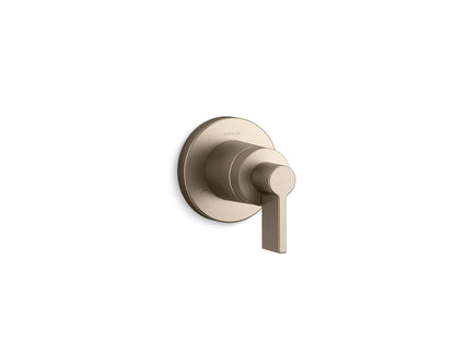 KOHLER K-T78026-4 Components MasterShower Transfer Valve Trim with Lever Handle, vibrant brushed bronze