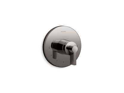 KOHLER K-T78027-4 Components MasterShower Temperature Control Valve Trim with Lever Handle, vibrant titanium