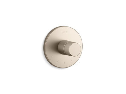 KOHLER K-T78027-8 Components MasterShower Temperature Control Valve Trim with Oyl Handle, vibrant brushed bronze
