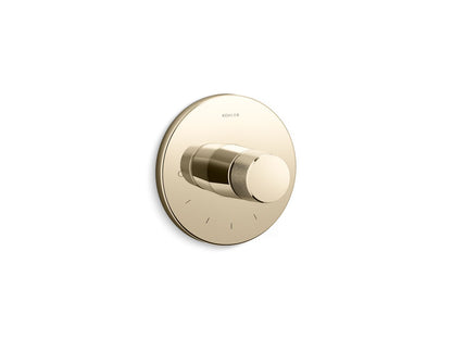 KOHLER K-T78027-8 Components MasterShower Temperature Control Valve Trim with Oyl Handle, vibrant french gold