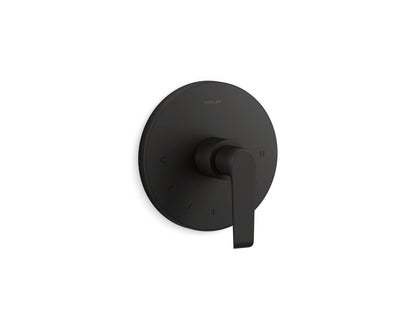 KOHLER K-T97022-4 Avid MasterShower temperature control valve trim, matte black