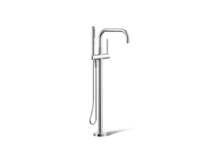 KOHLER K-T97328-4 Purist Floor-mount bath filler trim with handshower