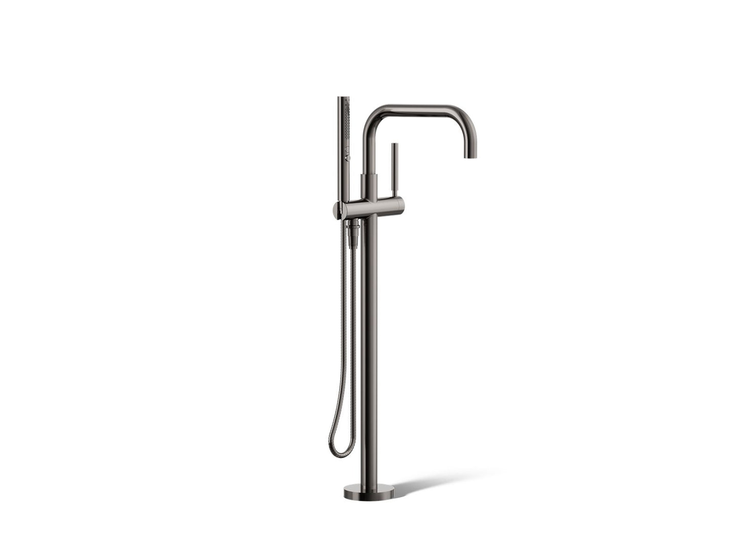 KOHLER K-T97328-4 Purist Floor-mount bath filler trim with handshower