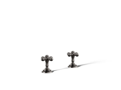 KOHLER K-T98071-3 Artifacts Deck-mount bath faucet handle trim with Cross design