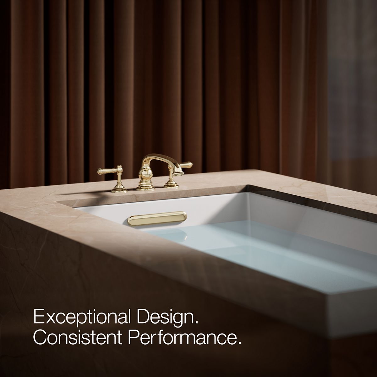 KOHLER K-T98071-4 Artifacts Deck-mount bath faucet handle trim with Lever design
