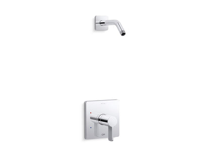 KOHLER K-TLS23503-4 Parallel Rite-Temp shower trim kit, without showerhead, polished chrome