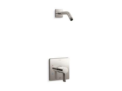 KOHLER K-TLS23503-4 Parallel Rite-Temp shower trim kit, without showerhead, vibrant polished nickel