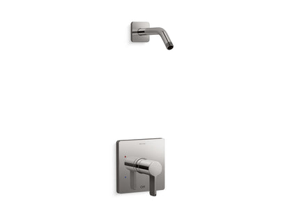 KOHLER K-TLS23503-4 Parallel Rite-Temp shower trim kit, without showerhead, vibrant titanium