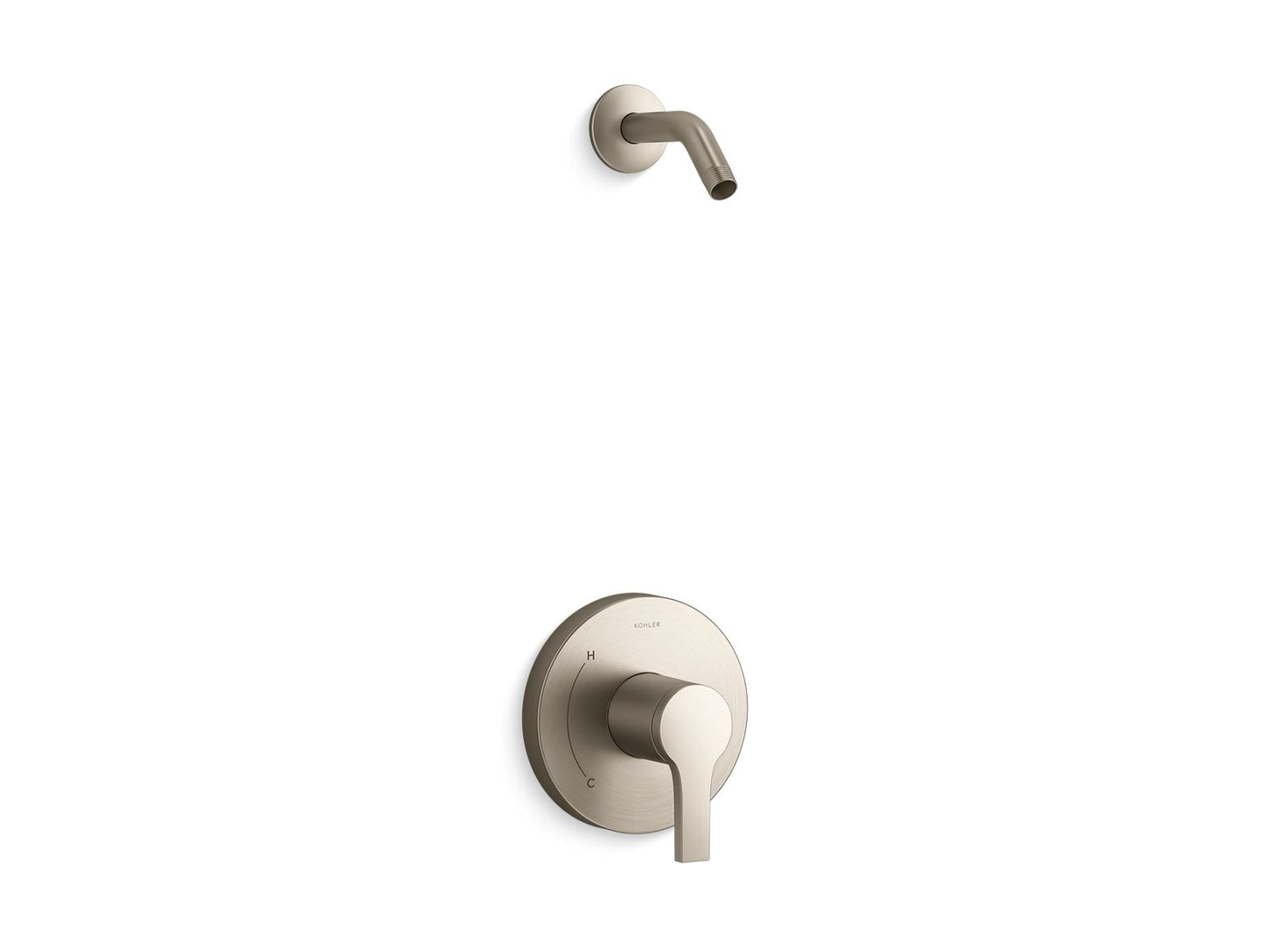 KOHLER Elate Rite-Temp shower trim kit, without showerhead