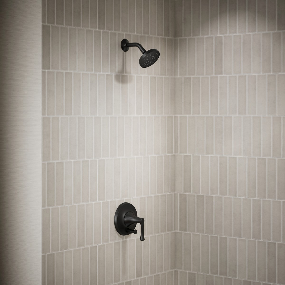 KOHLER K-TLS35943-4 Buckley Rite-Temp shower trim kit with push-button diverter, without showerhead