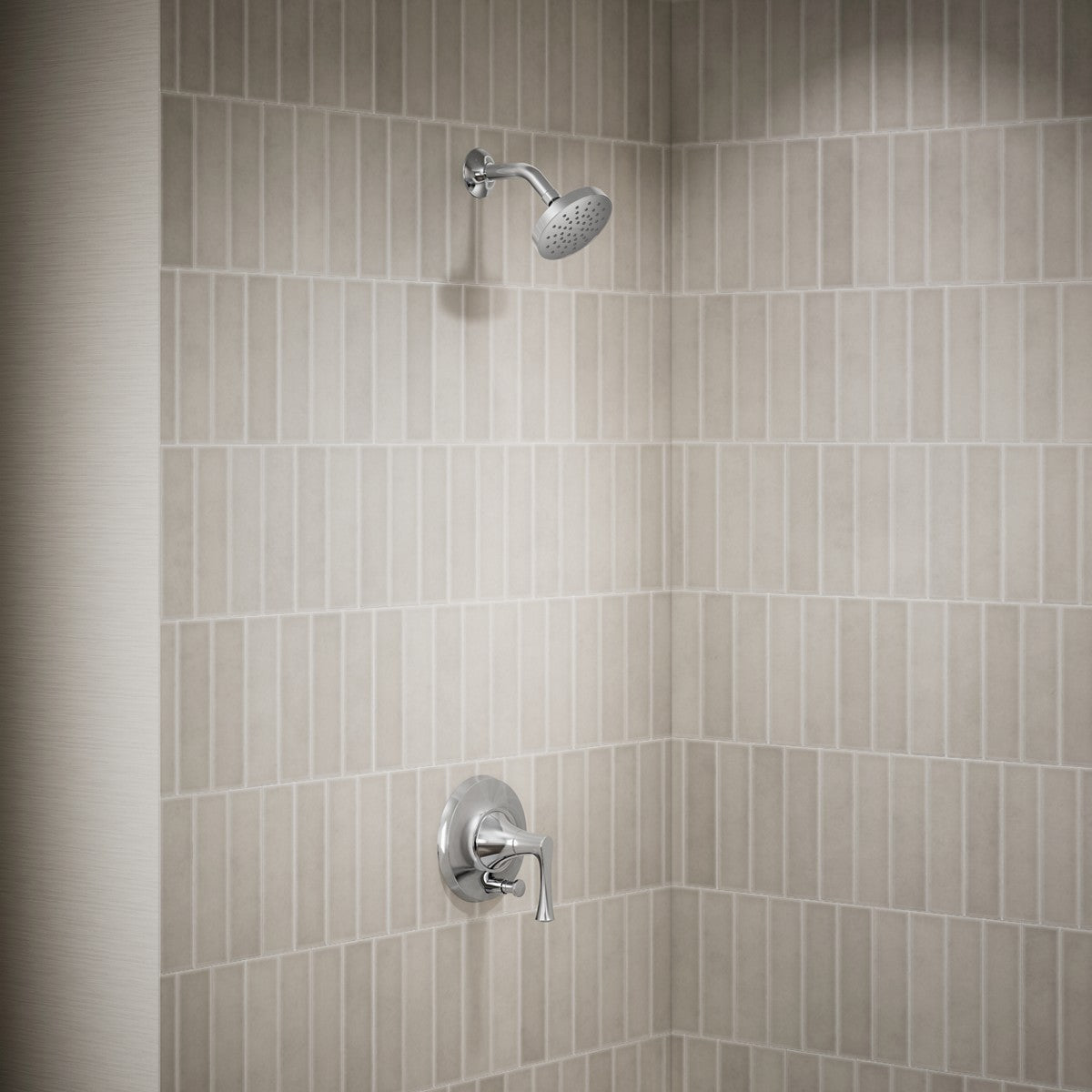 KOHLER K-TLS35943-4 Buckley Rite-Temp shower trim kit with push-button diverter, without showerhead