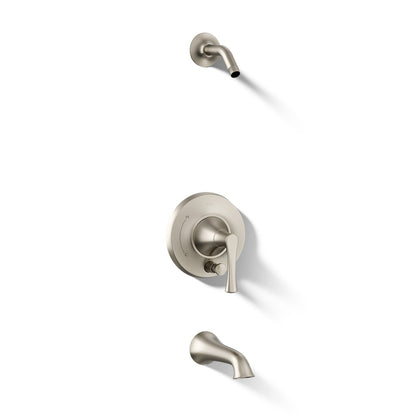 KOHLER K-TLS35944-4 Buckley Rite-Temp bath and shower trim kit with push-button diverter, without showerhead