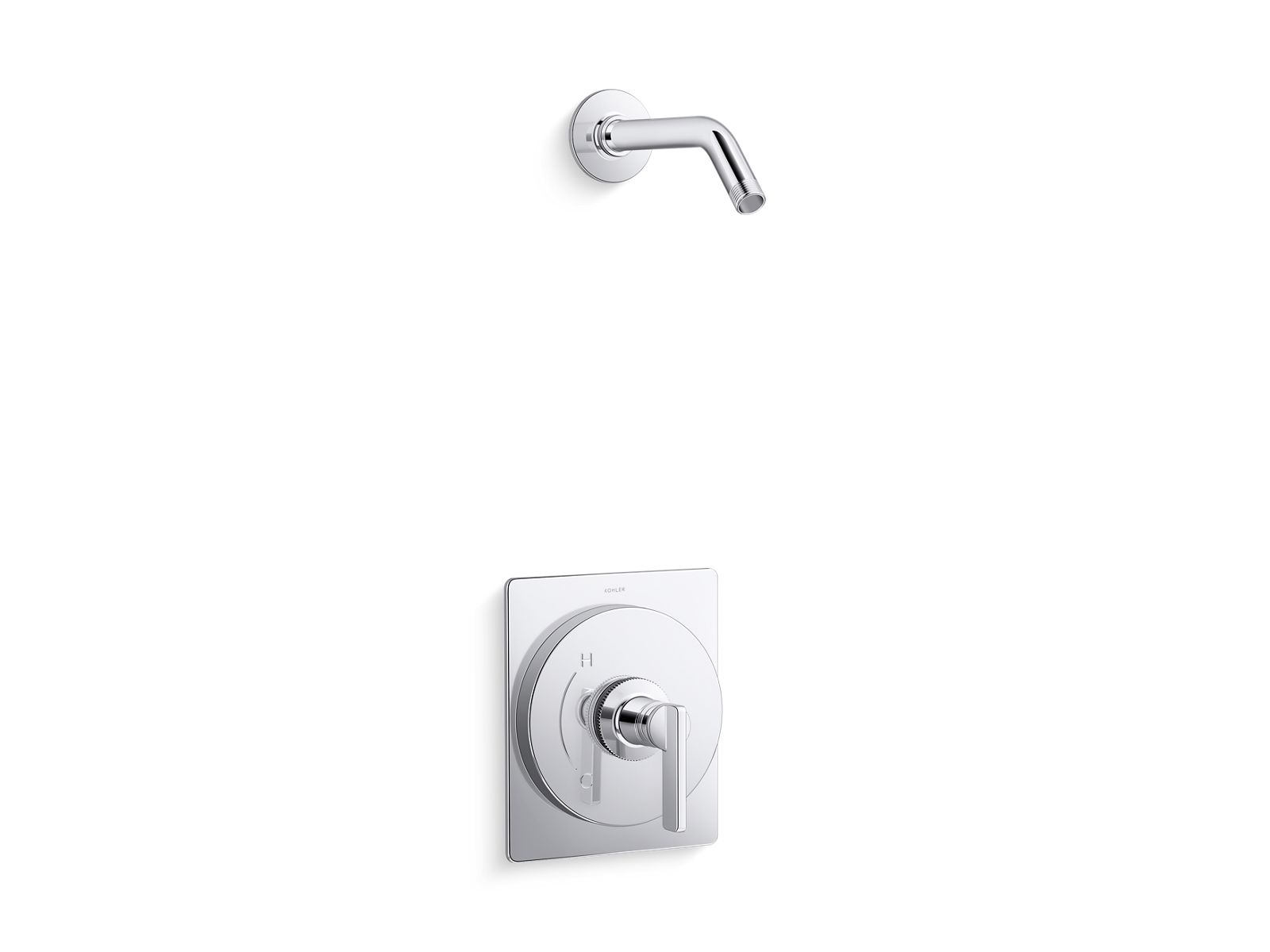 KOHLER K-TLS38264-4 Castia Rite-Temp® Shower Trim Kit, Without Showerhead, Polished Chrome - 3/4 view of product
