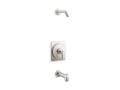 KOHLER K-TLS38265-4 Castia Rite-Temp® Bath and Shower Trim Kit, Without Showerhead, Vibrant Polished Nickel - 3/4 view of pro