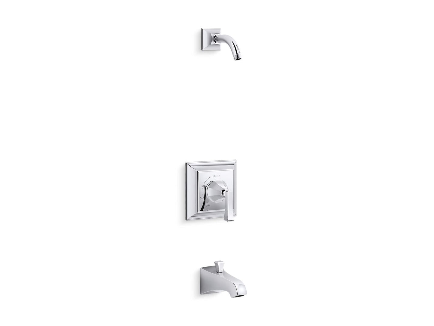 KOHLER K-TLS461-4V Memoirs Stately Rite-Temp bath and shower trim kit, without showerhead