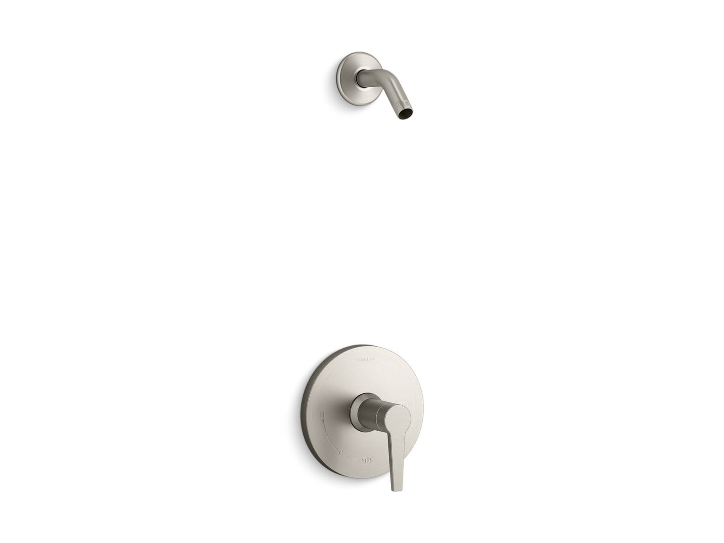 KOHLER K-TLS97077-4 Pitch Rite-Temp shower trim kit, without showerhead