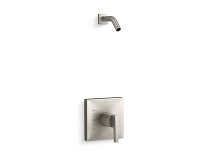 KOHLER K-TLS99764-4 Honesty Rite-Temp shower trim kit, without showerhead, vibrant brushed nickel