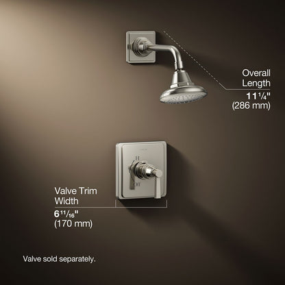 3/4 view of product with dimensions