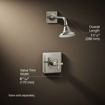 3/4 view of product with dimensions