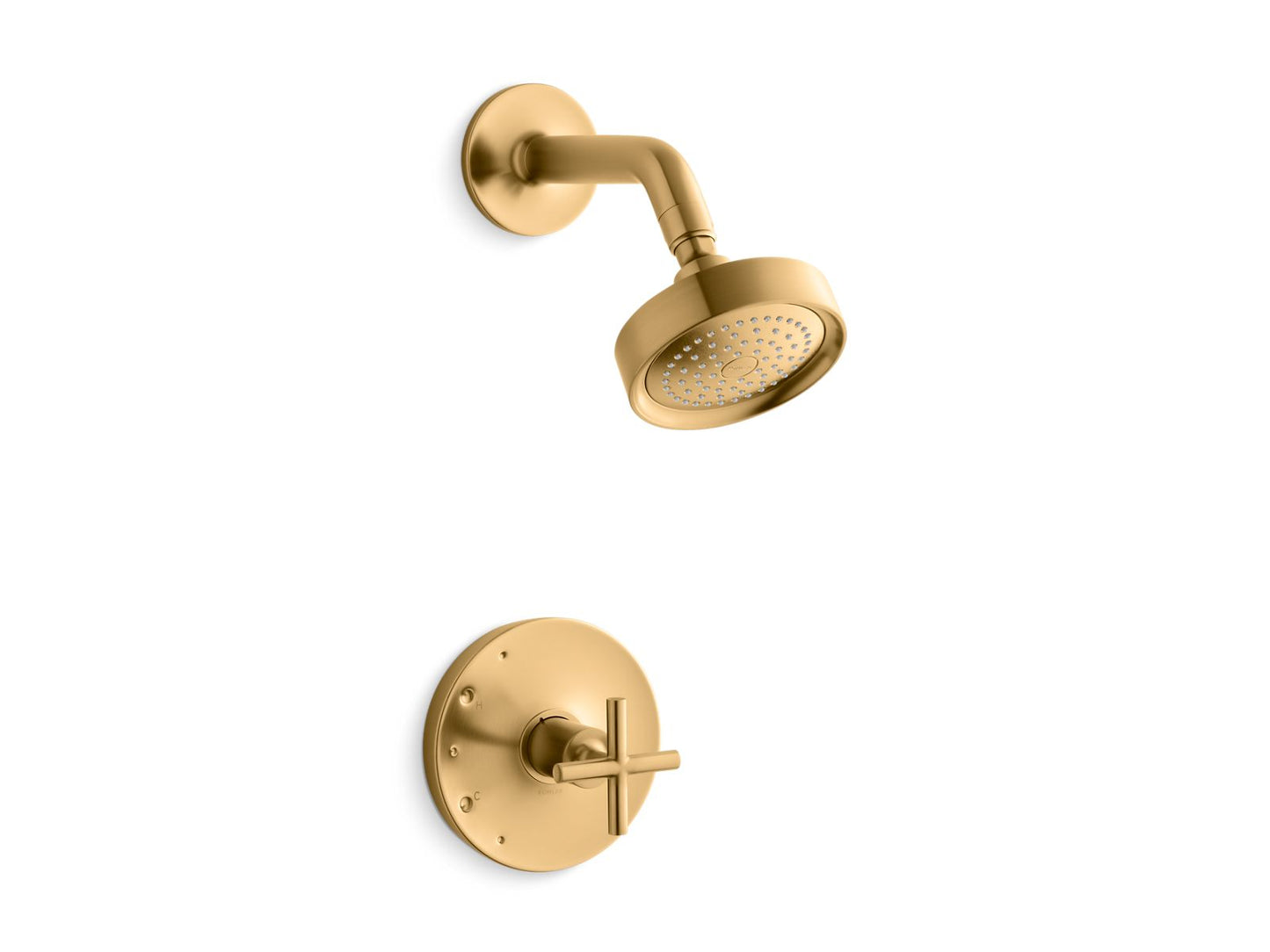 KOHLER Purist Rite-Temp shower trim kit with cross handle, 2.5 gpm