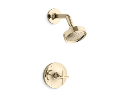 KOHLER Purist Rite-Temp shower trim kit with cross handle, 2.5 gpm