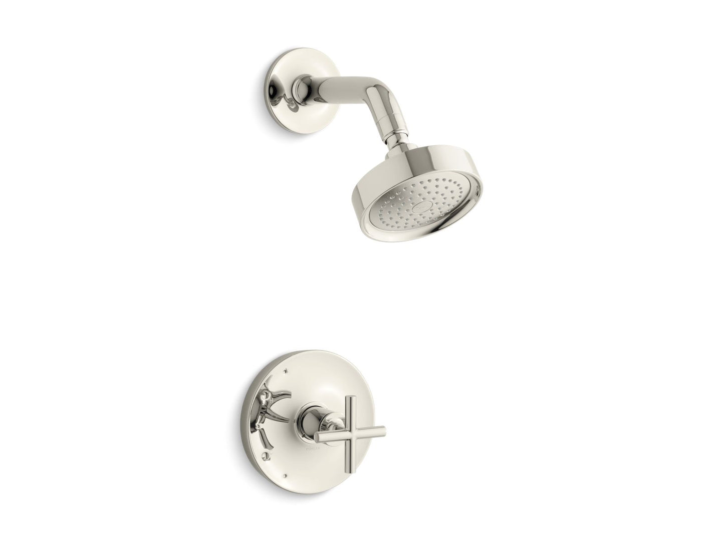 KOHLER Purist Rite-Temp shower trim kit with cross handle, 2.5 gpm