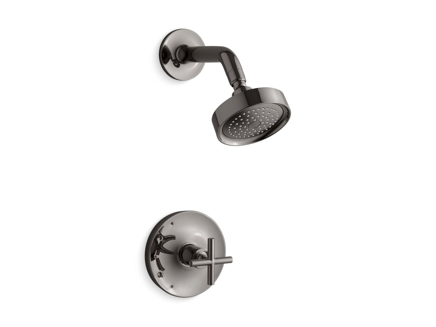 KOHLER Purist Rite-Temp shower trim kit with cross handle, 2.5 gpm