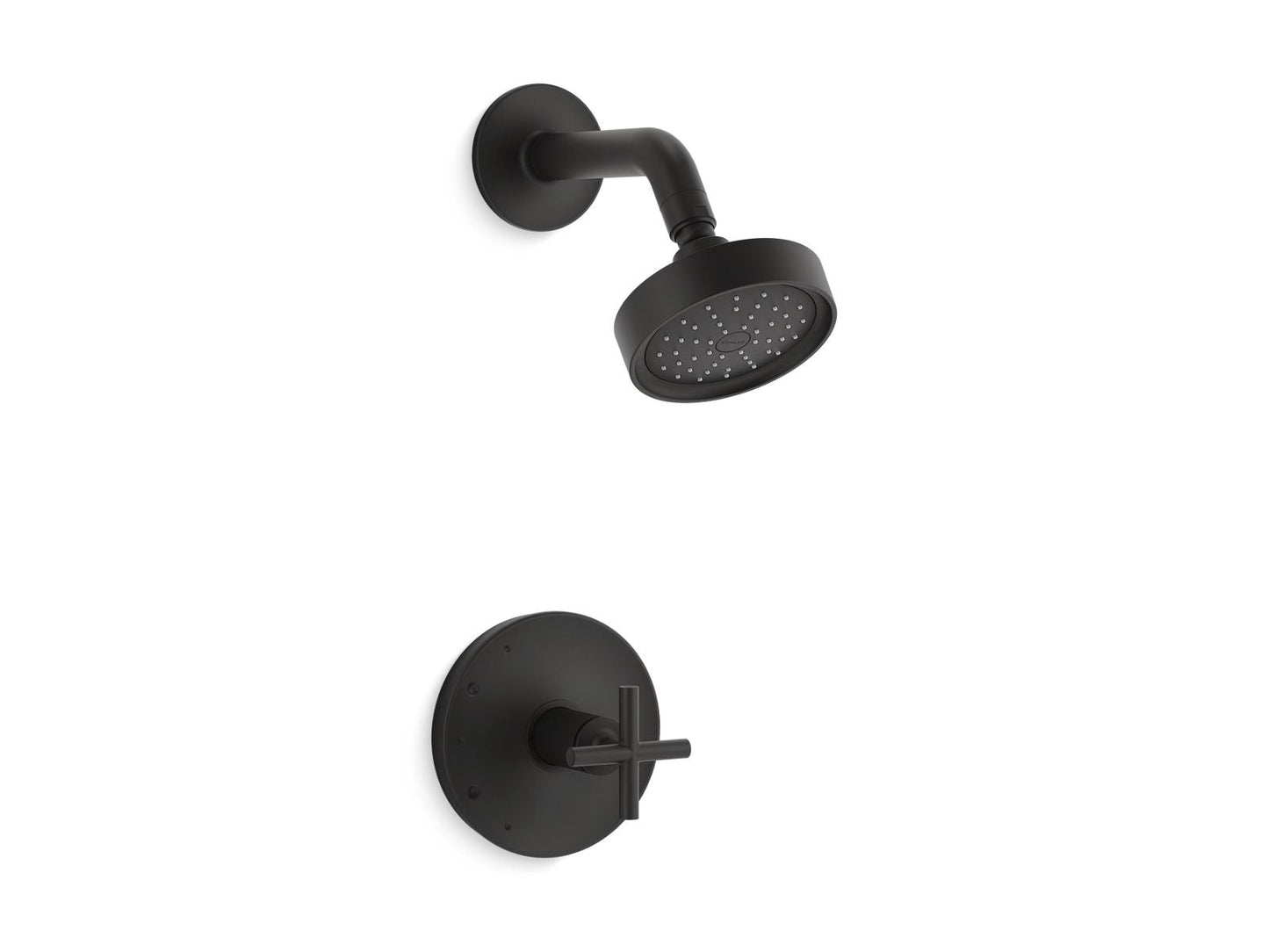KOHLER Purist Rite-Temp shower trim kit with cross handle, 1.75 gpm