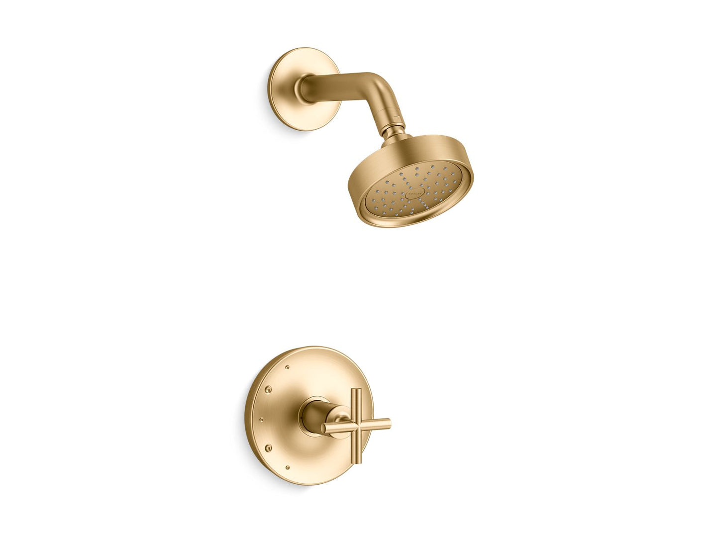 KOHLER Purist Rite-Temp shower trim kit with cross handle, 1.75 gpm