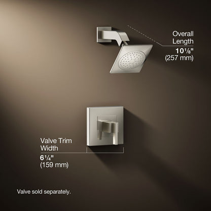 3/4 view of product with dimensions