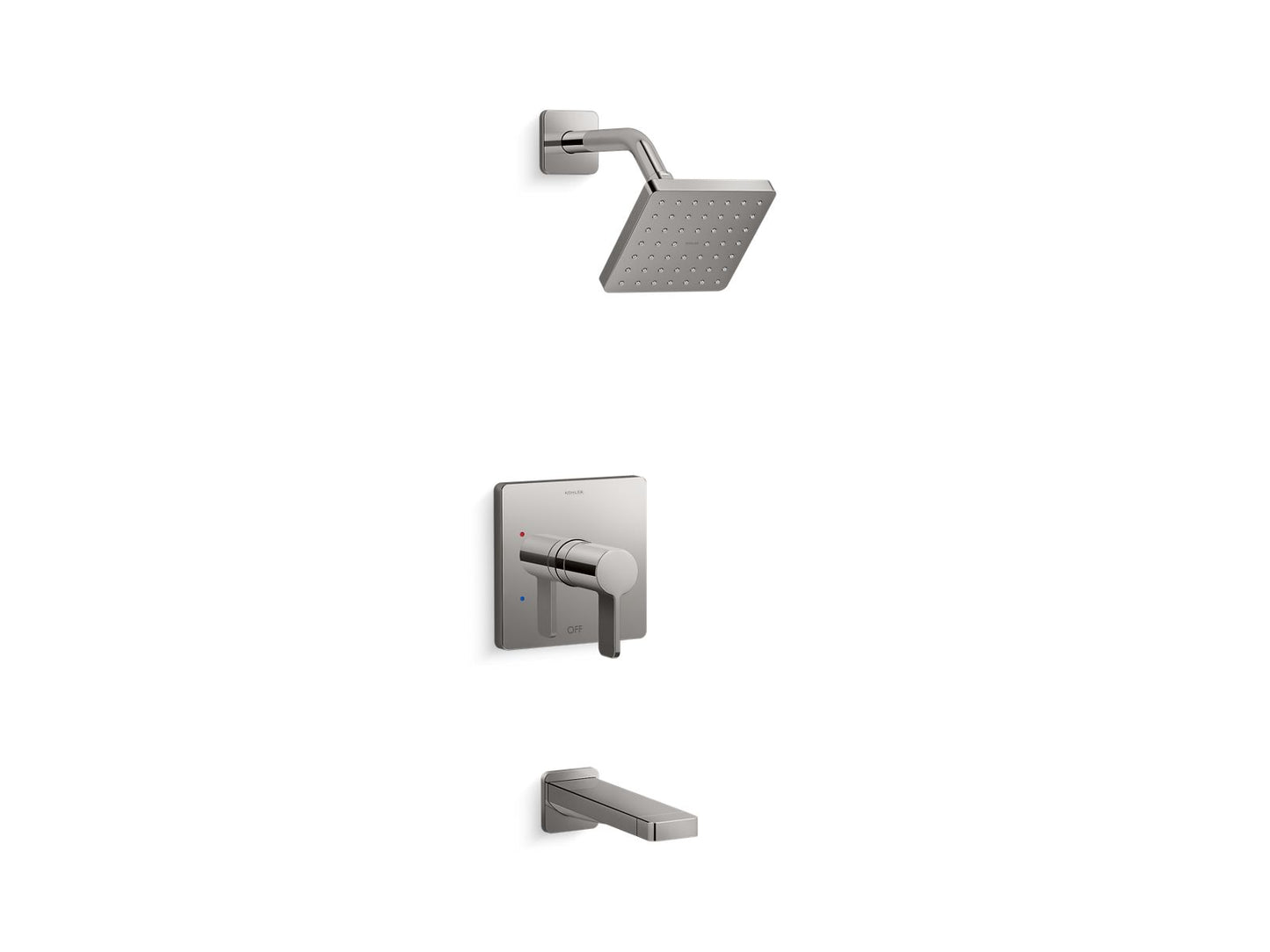 KOHLER K-TS23502-4 Parallel Rite-Temp bath and shower trim kit, 2.5 gpm