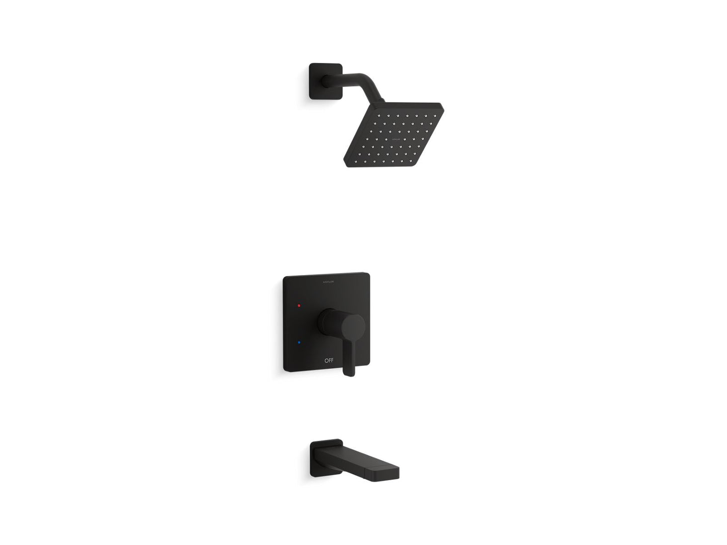 KOHLER K-TS23502-4G Parallel Rite-Temp bath and shower trim kit, 1.75 gpm