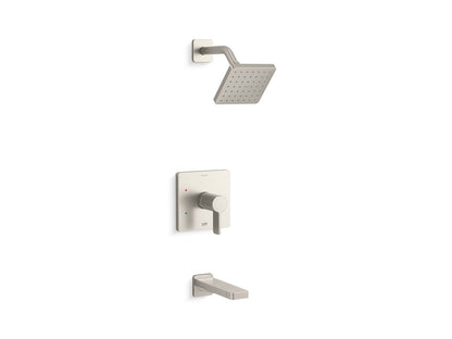 KOHLER K-TS23502-4G Parallel Rite-Temp bath and shower trim kit, 1.75 gpm, vibrant brushed nickel