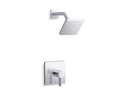 KOHLER K-TS23503-4 Parallel Rite-Temp Shower Trim Kit, 2.5 GPM, polished chrome