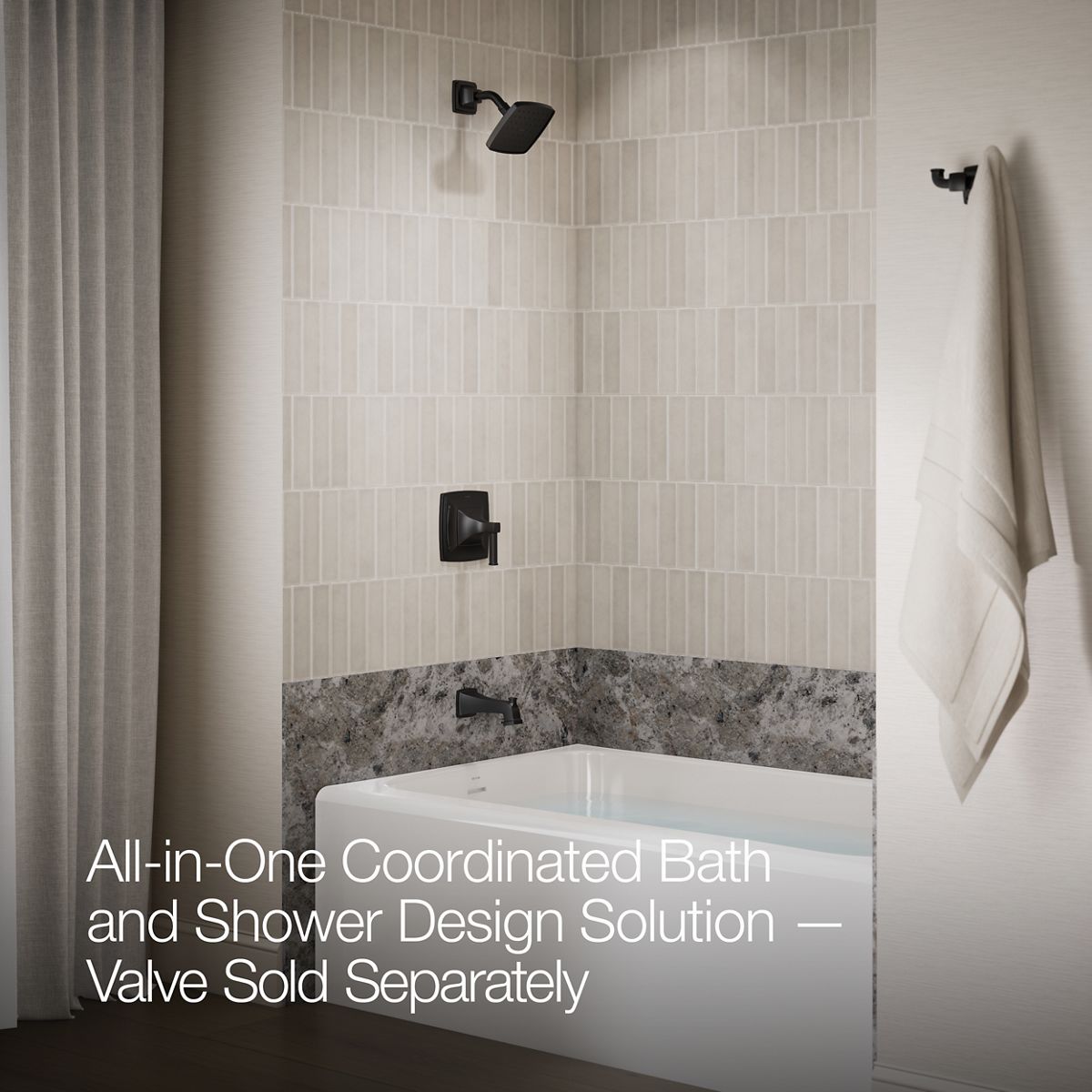 KOHLER K-TS27403-4 Riff Rite-Temp bath and shower trim kit, 2.5 gpm