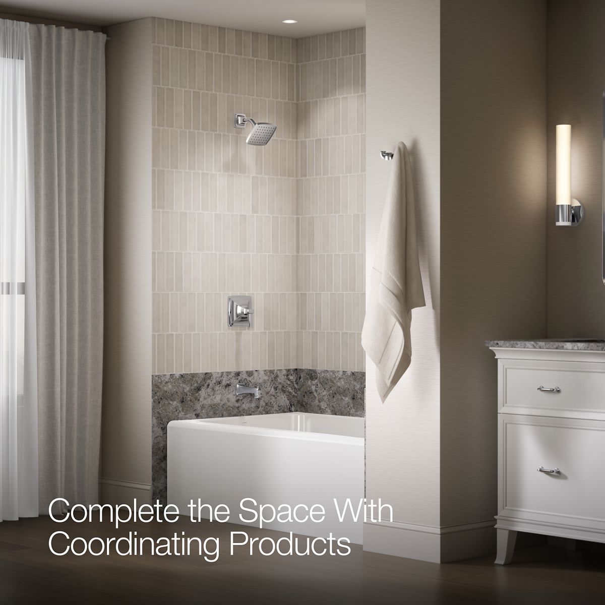 KOHLER K-TS27403-4 Riff Rite-Temp bath and shower trim kit, 2.5 gpm