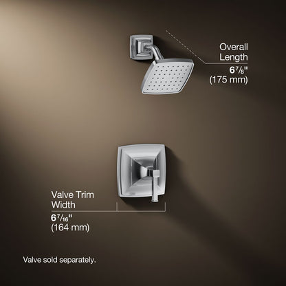 3/4 view of product with dimensions