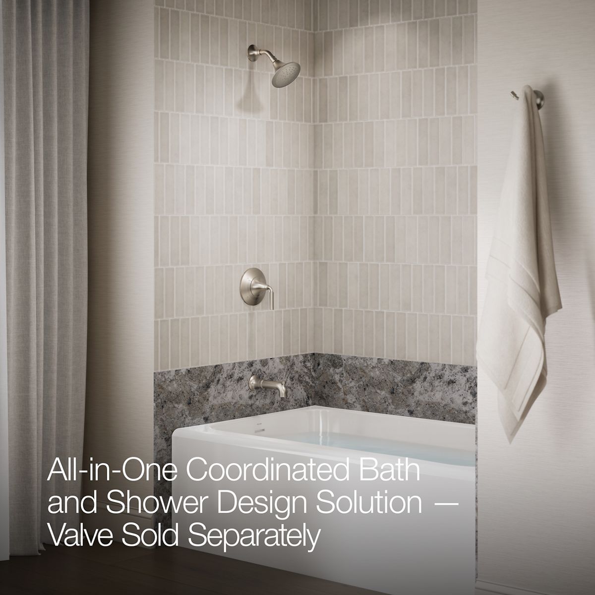 KOHLER K-TS27421-4 Tone Rite-Temp bath and shower trim kit, 2.5 gpm